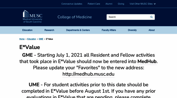 e-value.musc.edu