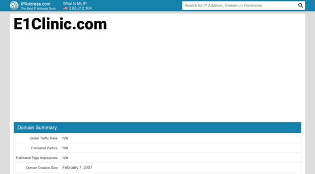 e1clinic.com.ipaddress.com
