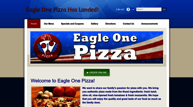 eagleonepizza.com