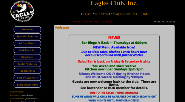 eaglesclubinc.org