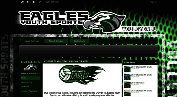 eaglesvolleyball.leag1.com