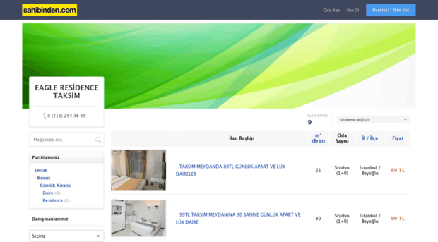 eagletaksim.sahibinden.com