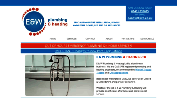 eandwplumbingandheating.com