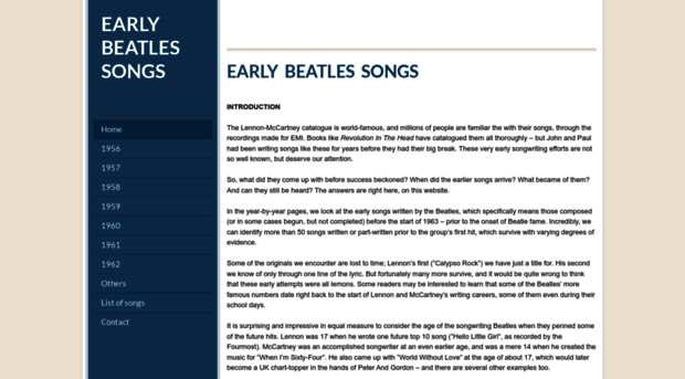 earlybeatlessongs.weebly.com