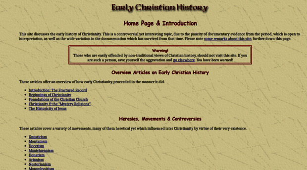 earlychristianhistory.info