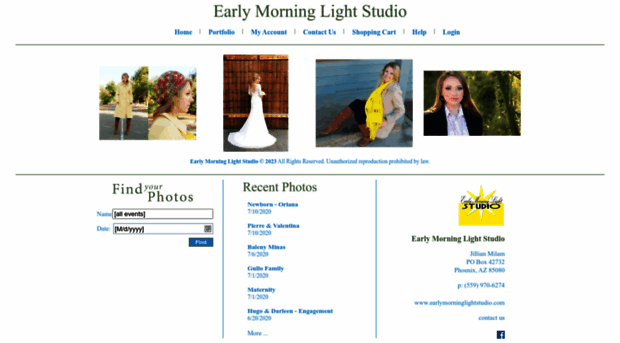 earlymorninglightstudio.photoreflect.com