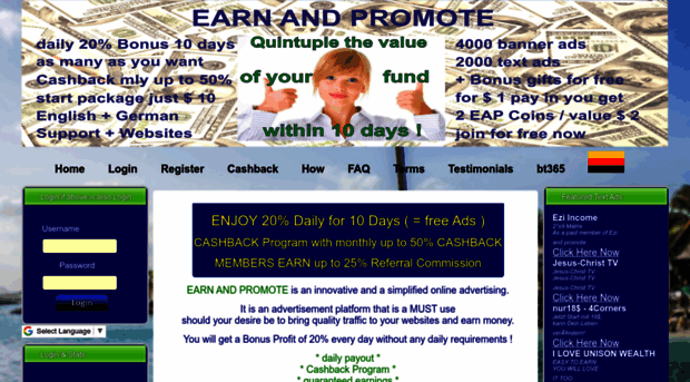 earnandpromote.com