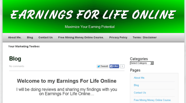 earningsforlifeonline.com