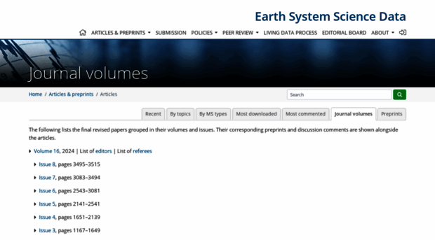 earth-syst-sci-data.net