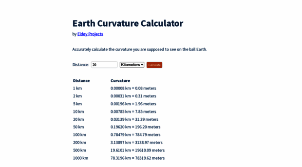 earthcurvature.com
