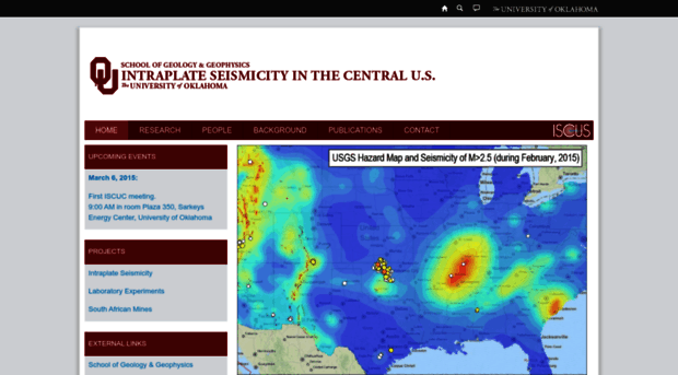 earthquakes.ou.edu