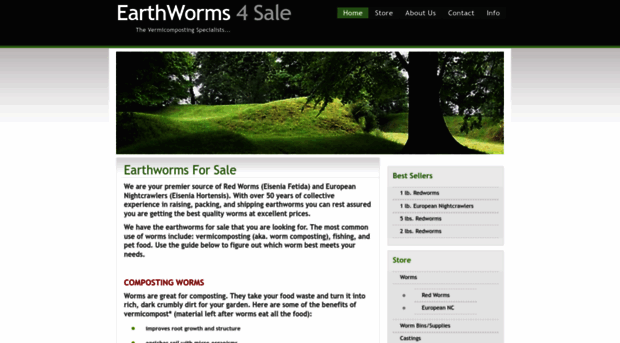 earthworms4sale.com