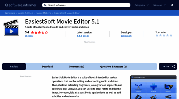 easiestsoft-movie-editor.software.informer.com