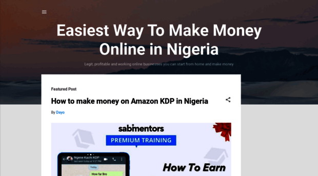 easiestwaytomakemoneyonlineinnigeria.blogspot.com