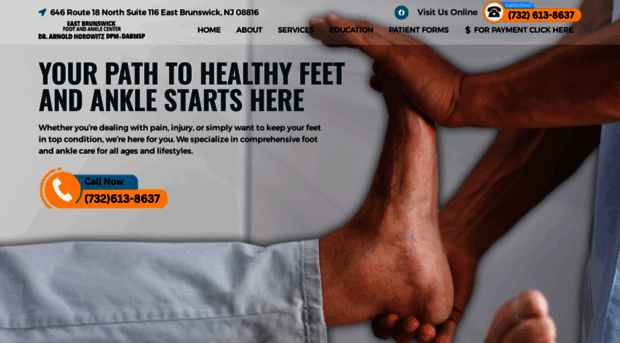 eastbrunswickfootanklecenter.com