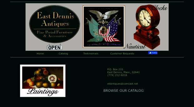 eastdennisantiques.com