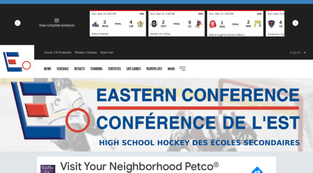 easternconferencehockey.com