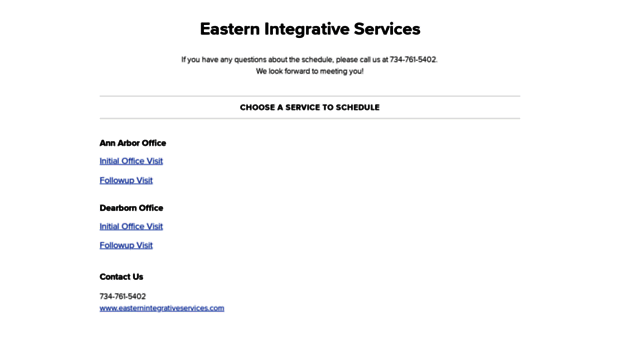 easternintegrativeservices.schedulista.com