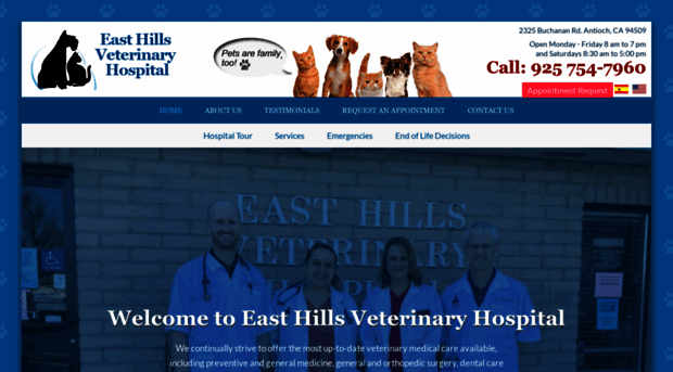 easthillsvethospital.com