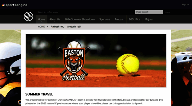 eastongirlssoftball.com