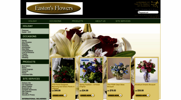 eastonsflowers.com