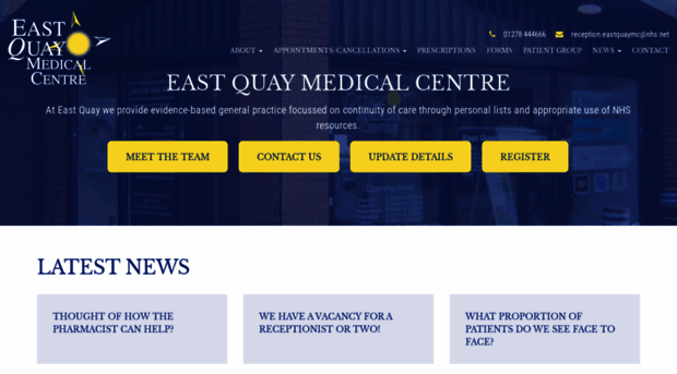 eastquaymedicalcentre.com