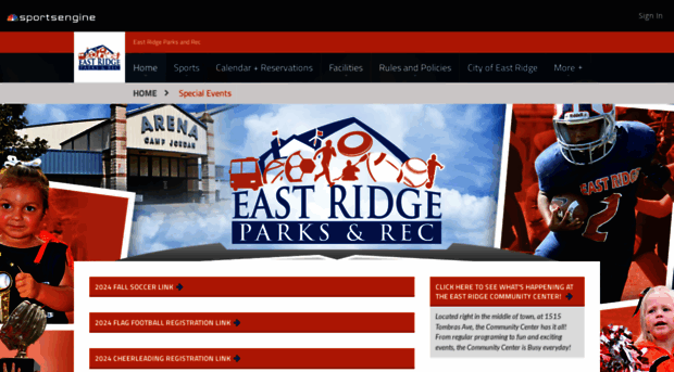 eastridgeparksandrec.com