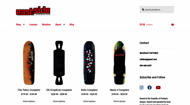 eastsidelongboards.com