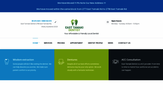 easttamakidentist.co.nz
