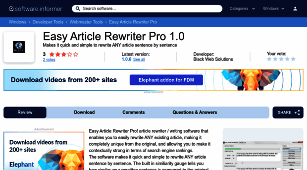 easy-article-rewriter-pro.software.informer.com