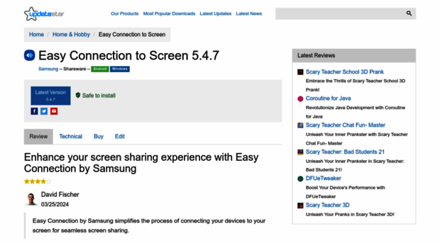 easy-connection-to-screen.updatestar.com