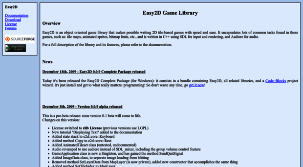 easy2d.sourceforge.net