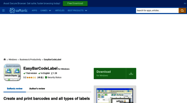 easybarcodelabel.en.softonic.com