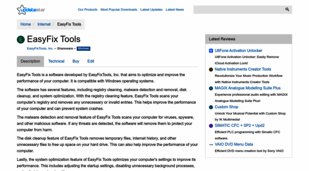 easyfix-tools.updatestar.com