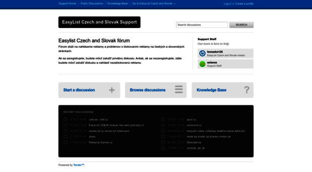 easylist-czech-and-slovak.tenderapp.com