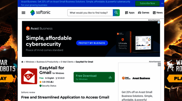 easymail-for-gmail.en.softonic.com