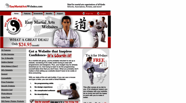 easymartialartswebsites.com