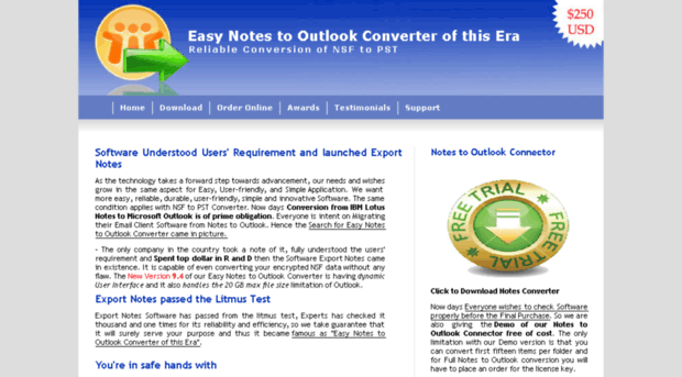 easynotestooutlook.exportlotusnotes.com