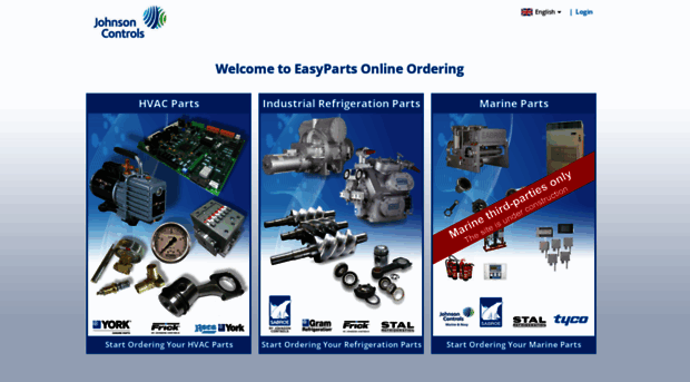 easyparts.johnsoncontrols.com