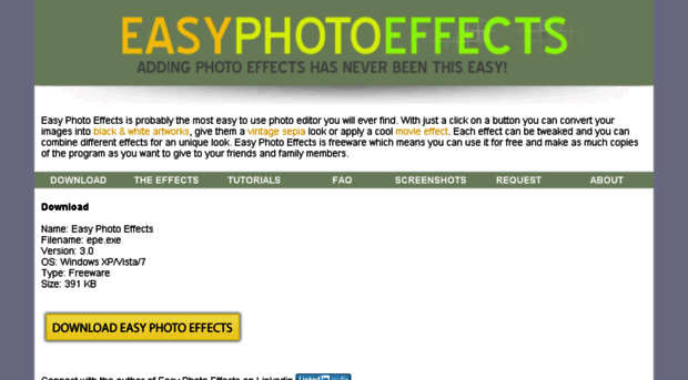 easyphotoeffects.com