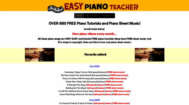 easypianoteacher.com