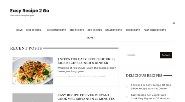 easyrecipes2go.com