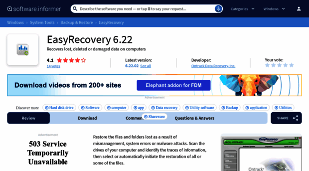 easyrecovery.software.informer.com