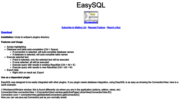 easysql.sourceforge.net