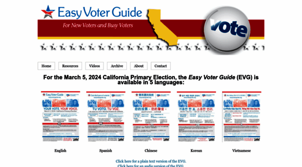 easyvoterguide.org