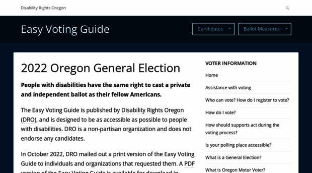 easyvotingguide.org