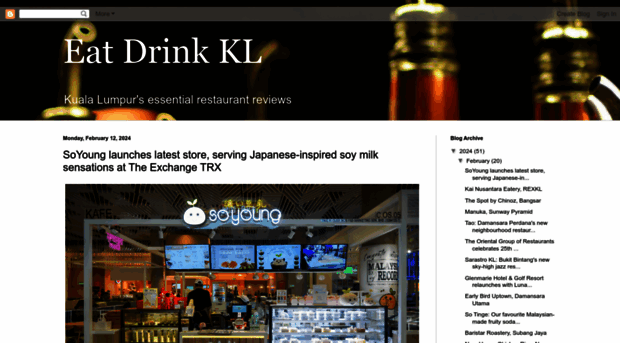 Eat Drink KL, Restaurant
