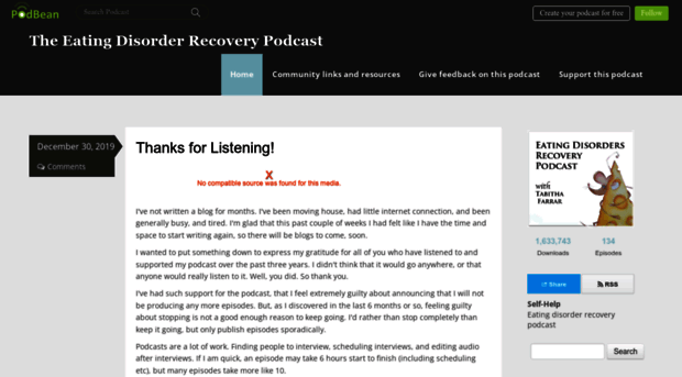 eatingdisorderrecoverypodcast.podbean.com