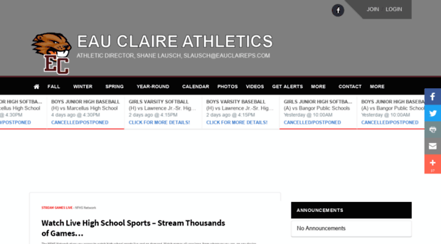 eauclaireathletics.com