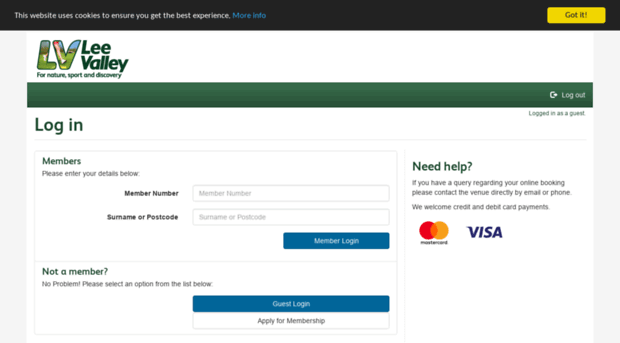 ebookings.leevalleypark.org.uk